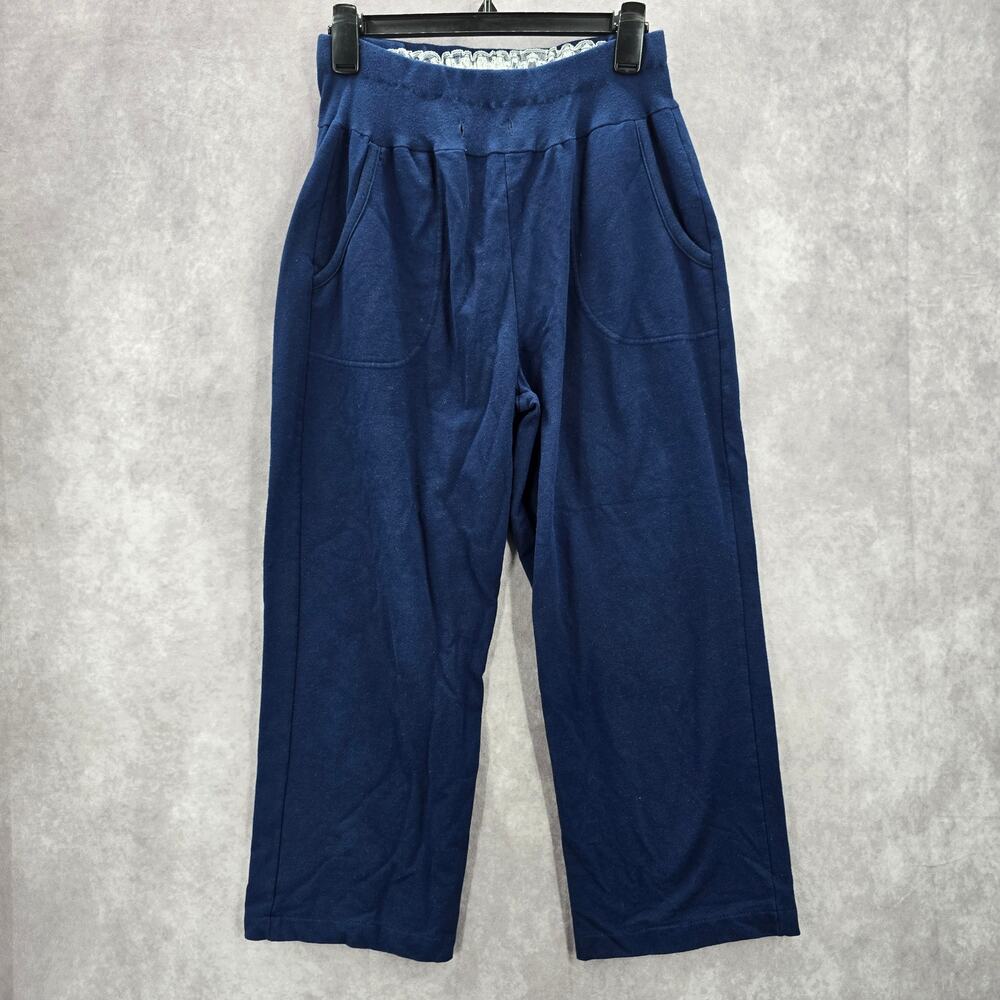 White Stag Blue Trousers‎ Cotton Lace Joggers Sweatpants Bottom Pants M Medium